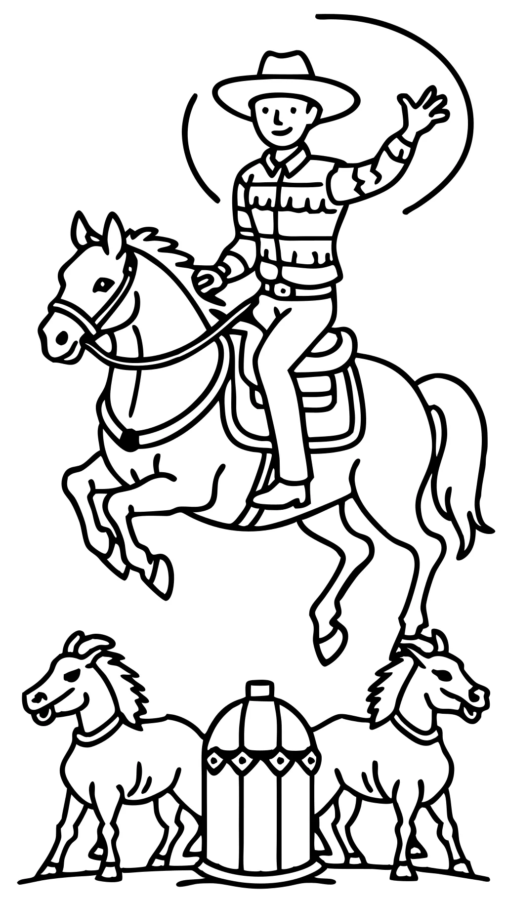 coloring pages rodeo